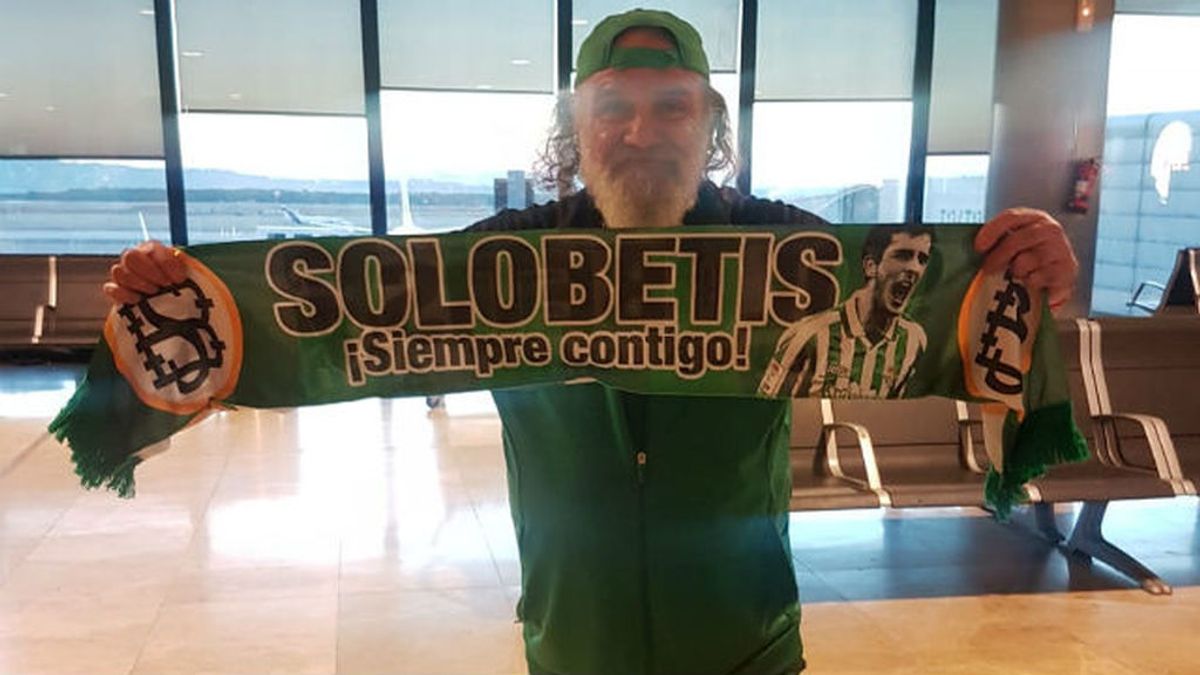 Jorge Morillo, tras 34 años ayudando a los demás, cumple el sueño de su vida y viaja a Milan para ver jugar al Betis en Europa