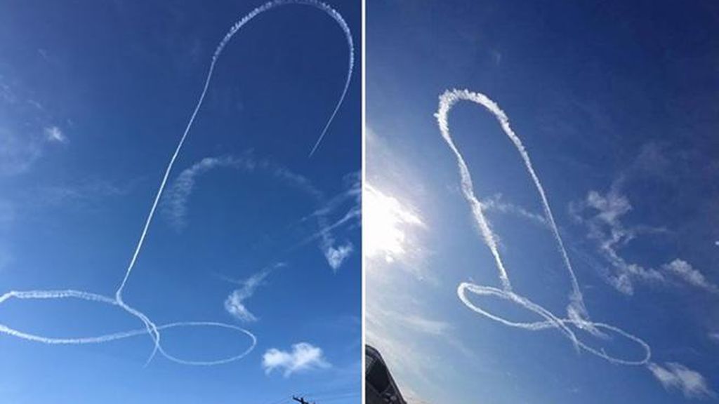 Se investiga a un piloto de la Marina de EEUU por dibujar un pene con su avión