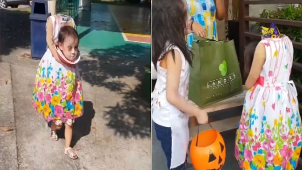 Una niña filipina causa furor con su increíble disfraz de Halloween
