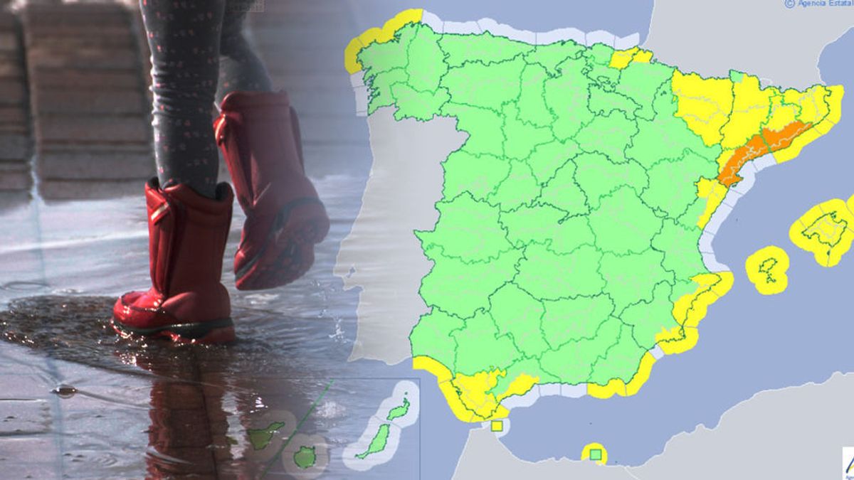 Tarragona y Barcelona en aviso naranja por intensas lluvias de hasta 40 l/m2 en una hora