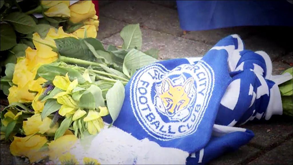 El momento exacto en el que una cámara capta el accidente del presidente del Leicester
