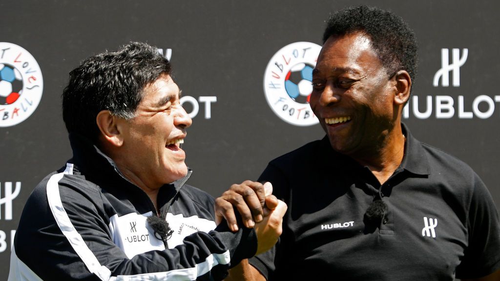 El vacile de Pelé a Maradona en el día de su cumpleaños