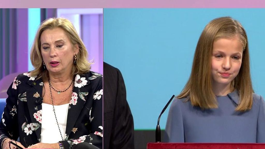 Mariángel Alcázar analiza el estreno de Leonor: "No es casualidad que la primera palabra es España"