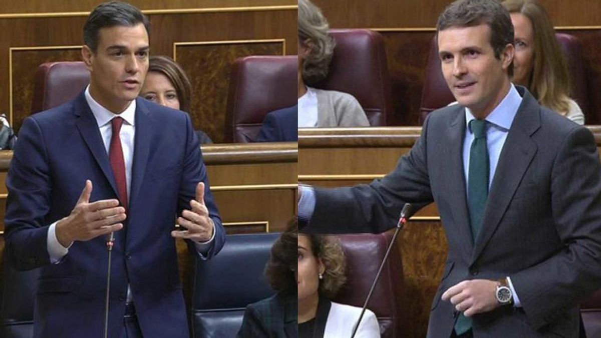 Sánchez a Casado: "¿Qué favores debe usted para no luchar contra la corrupción en el PP?"