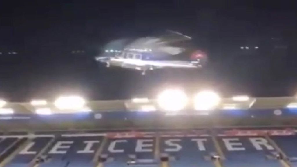 Nuevas imágenes muestran el accidente del helicóptero de Leicester