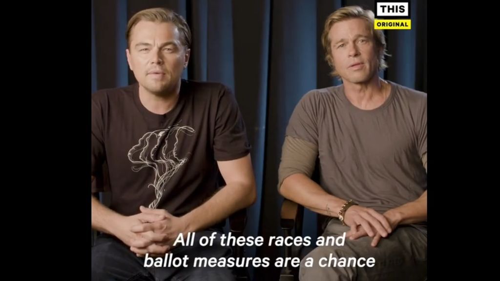 Leonardo DiCaprio y Brad Pitt, unidos en un vídeo contra las políticas de Trump
