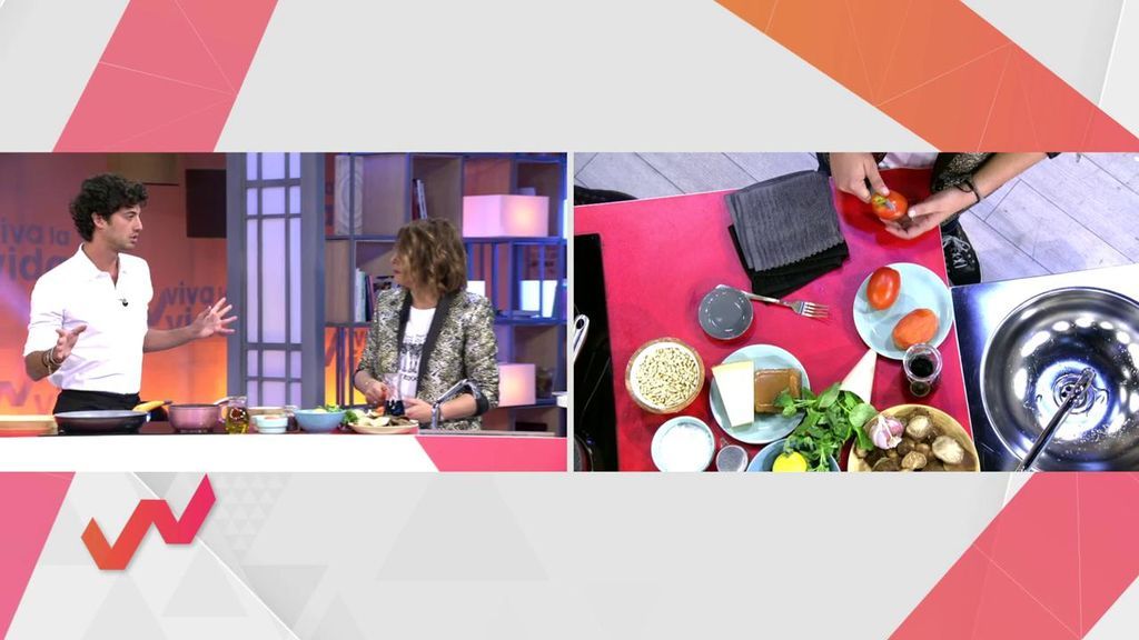 Temporada de setas: Jorge Brazález las cocina al ajillo con salmorejo, pesto y huevo poché