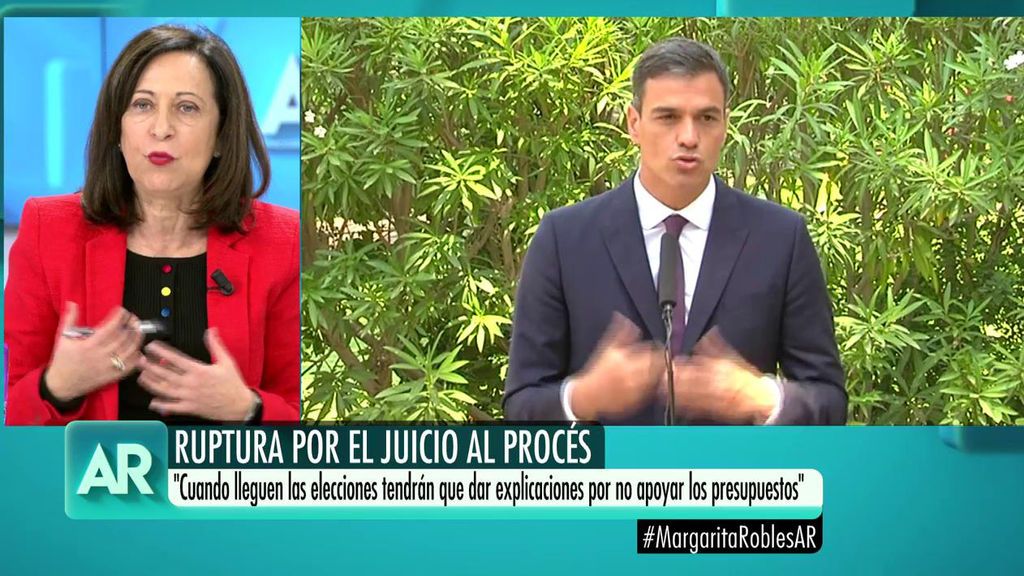 Margarita Robles: "Si no salen los presupuestos, tenemos la obligación de seguir gobernando"