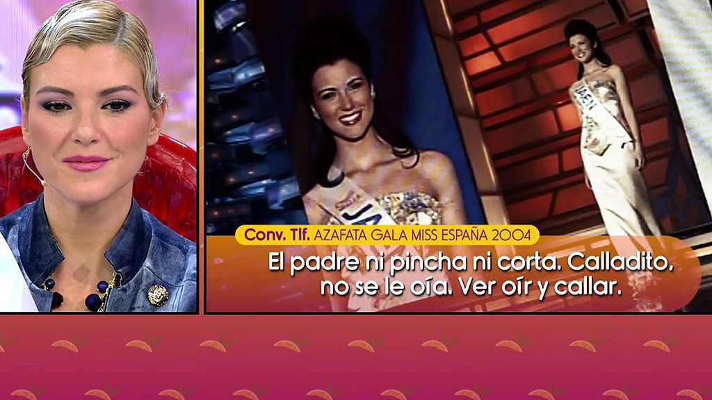 Una azafata de la gala Miss España 2004 siembra la duda hablando de 'claveles' en habitaciones
