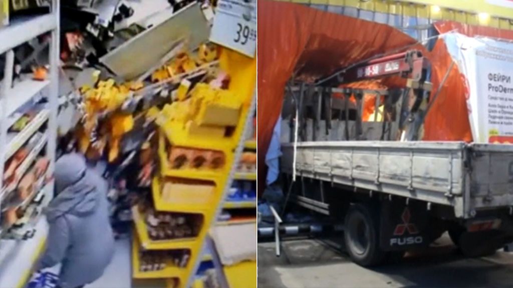 Un camión se queda sin frenos e impacta a gran velocidad contra un supermercado en Rusia