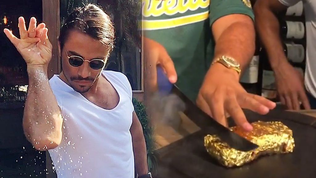 La última de Salt Bae, el chef más aclamado por los futbolistas: un filete bañado en oro de 24 kilates