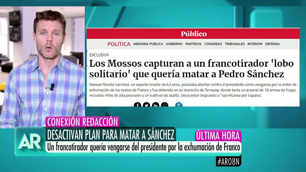 Los Mossos capturan a un francotirador que quería matar a Pedro Sánchez