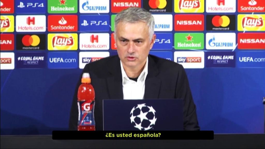 "¿Eres española? Por eso no entiendes italiano", el desprecio de Mourinho a la reportera de Deportes Cuatro y su épica respuesta