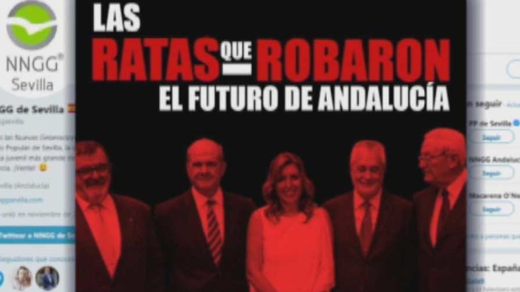 "Las ratas que robaron el futuro de Andalucía”, el tuit “erróneo” del PP andaluz