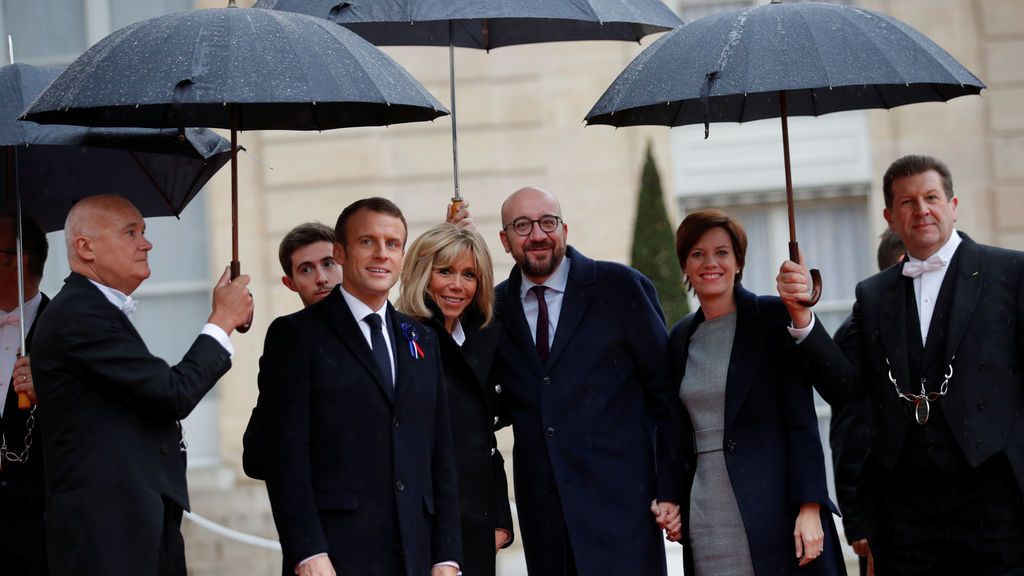 Charles Michel y su pareja Amelie Derbaudrenghien