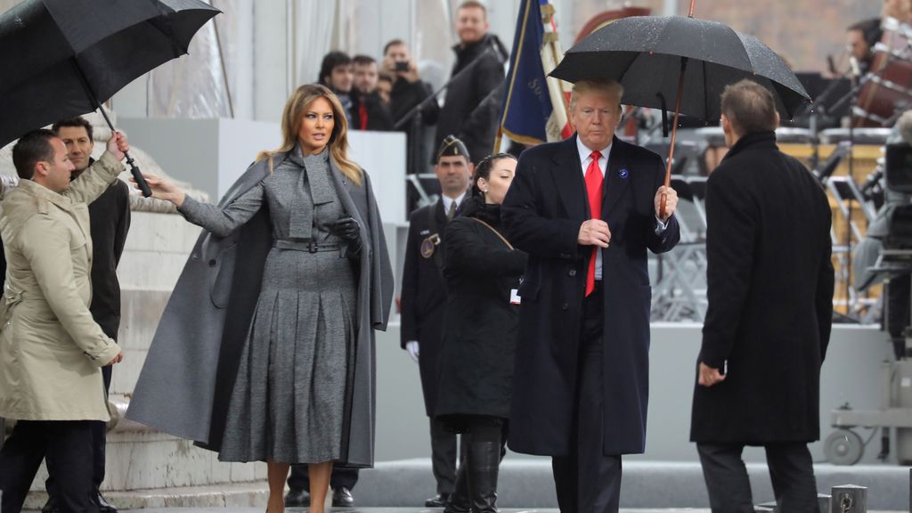 Donald Trump y su esposa Melania