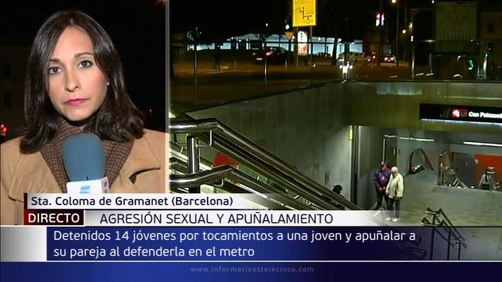 EN DIRECTO, desde Santa Coloma: 14 detenidos por agredir sexualmente a una chica en el metro y apuñalar a su novio