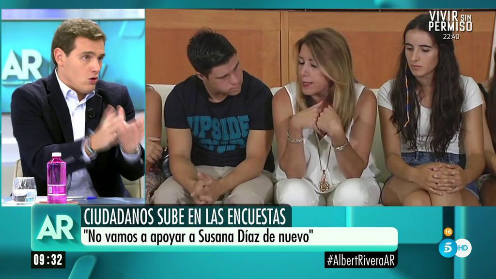 Albert Rivera:  "No vamos a pactar con Susana Díaz porque es sano el cambio"