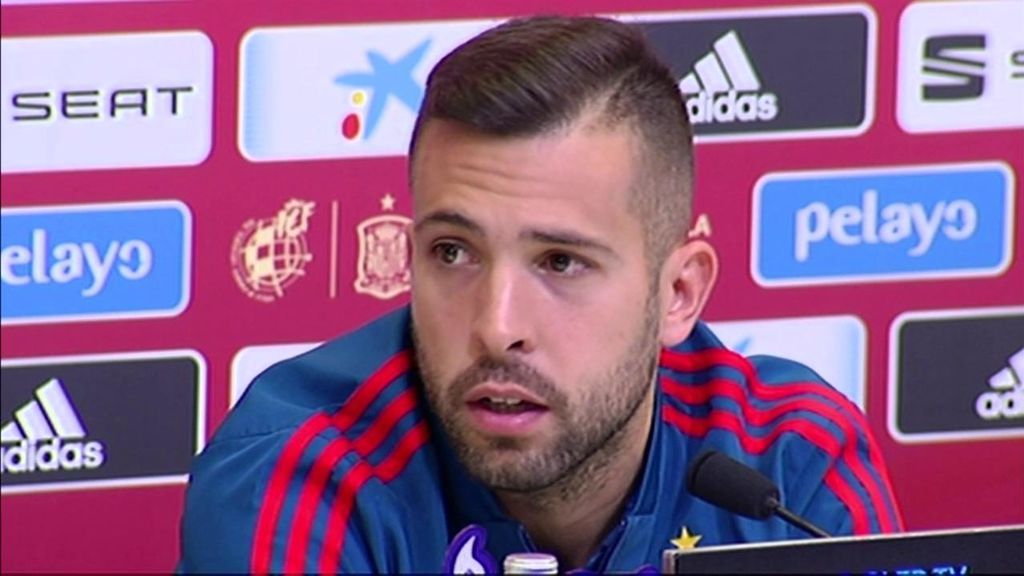 Jordi Alba, sobre Luis Enrique: "Yo no tengo que pedir perdón a nadie, ni él a mí"