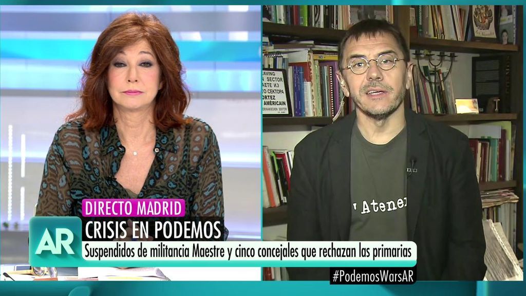 Monedero: "Los concejales han sido suspendidos de manera cautelar, no es una expulsión"