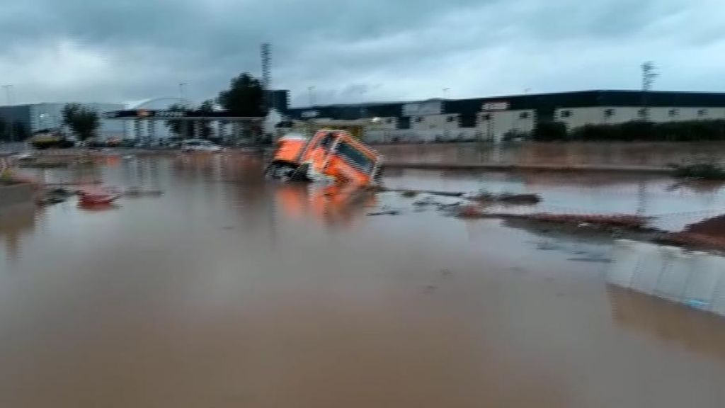 Alzira se inunda en pocas horas