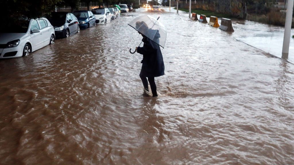 Valencia, inundada por la mayor cantidad de precipitaciones en diez años