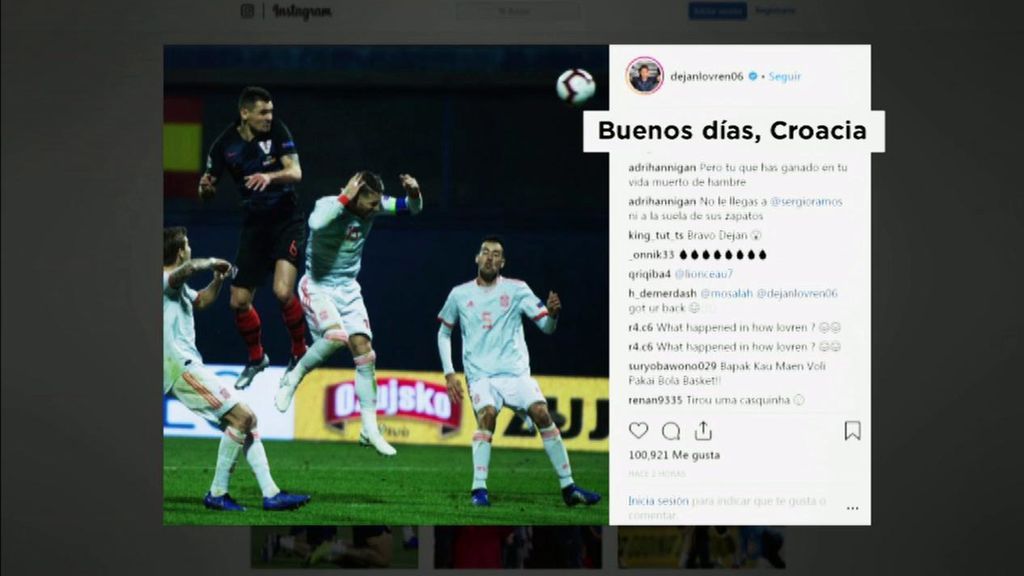 El regreso de Lovren: provoca a Sergio Ramos y carga contra España