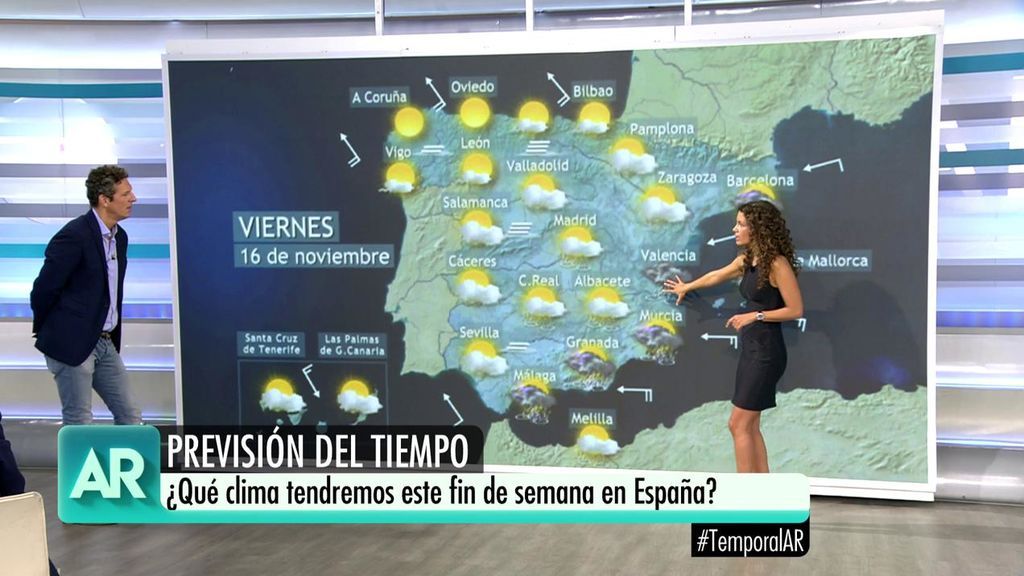 Nueve provincias en alerta por la borrasca Carlos: ¿cómo será el tiempo este fin de semana?