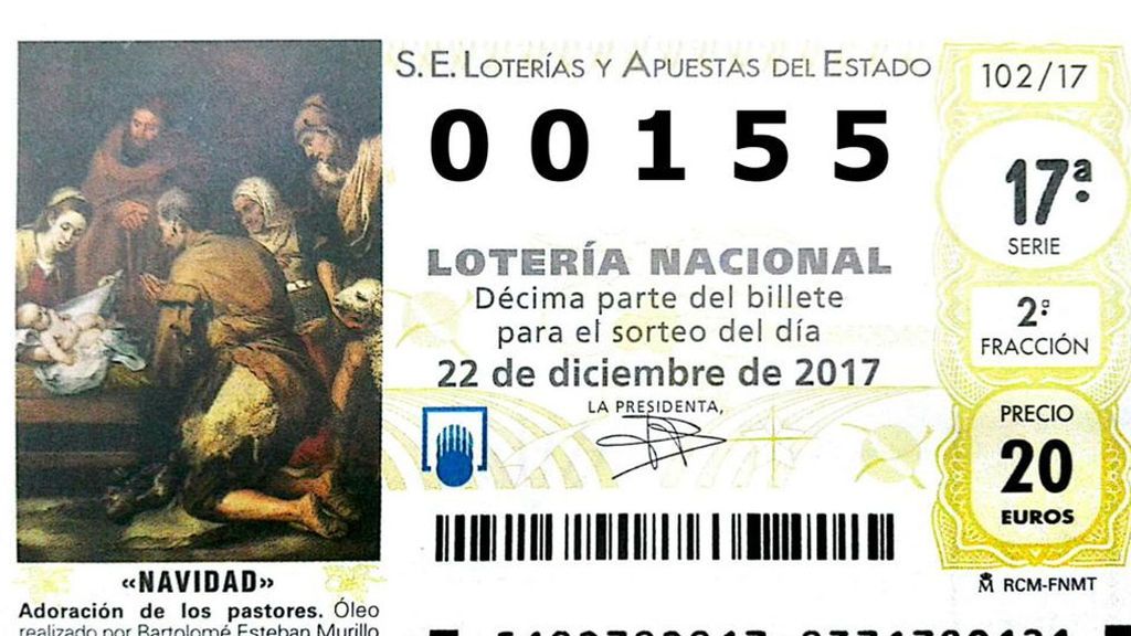 El 5 es el reintegro más repetido de 'El Gordo' de la 