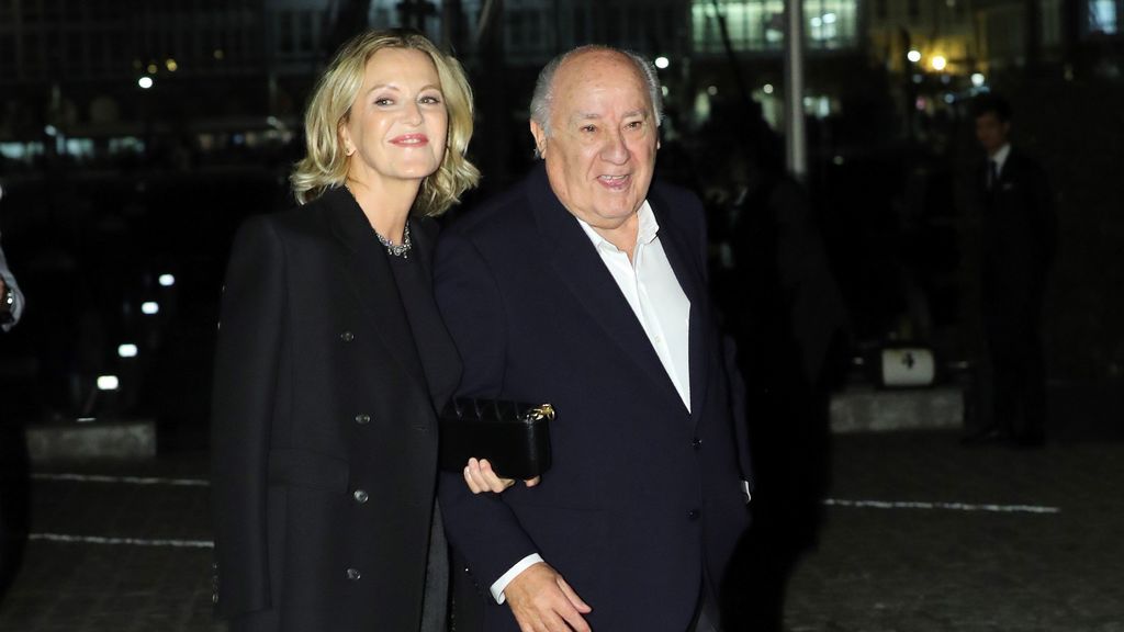 Amancio Ortega llegando a la boda de su hija Marta