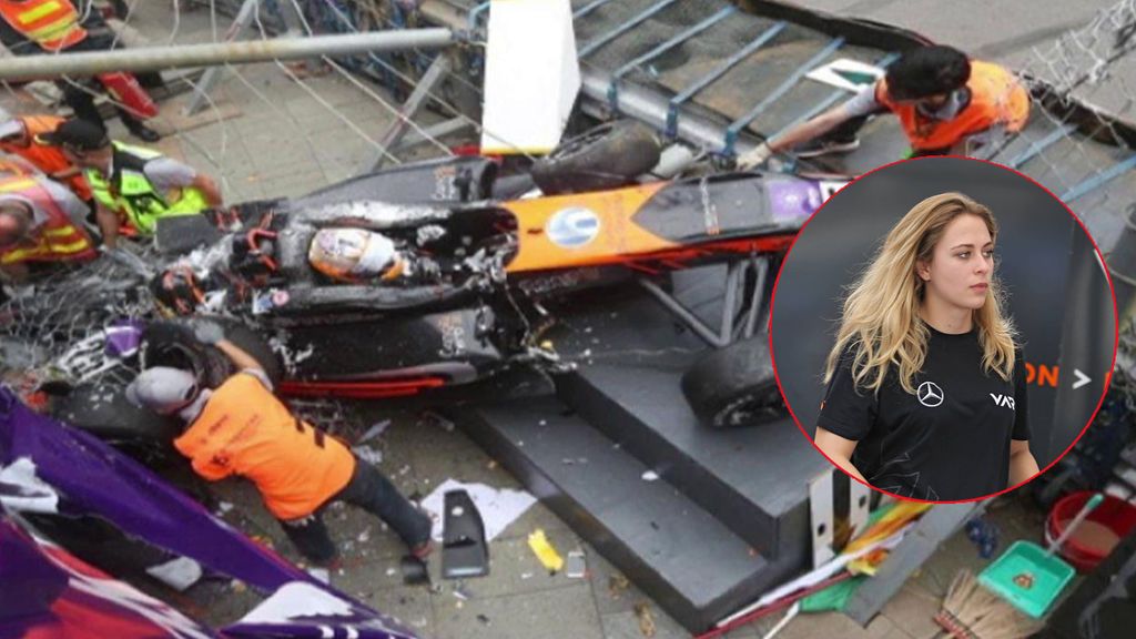 Sophia Floersch, piloto de Fórmula 3, se fractura la columna tras un escalofriante accidente