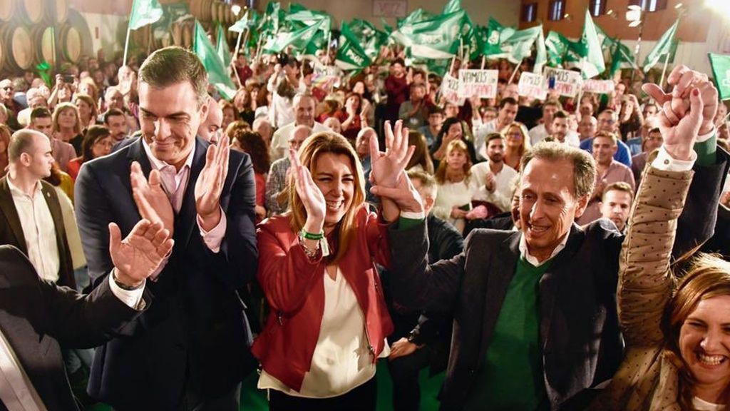 El presidente del Gobierno y los líderes del PP y de Ciudadanos hacen campaña en Andalucía