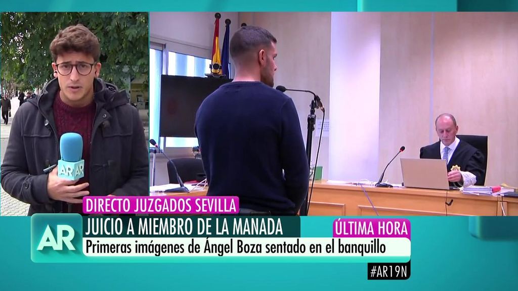 Primeras imágenes de Ángel Boza esposado y  tranquilo declarando por el robo en Sevilla