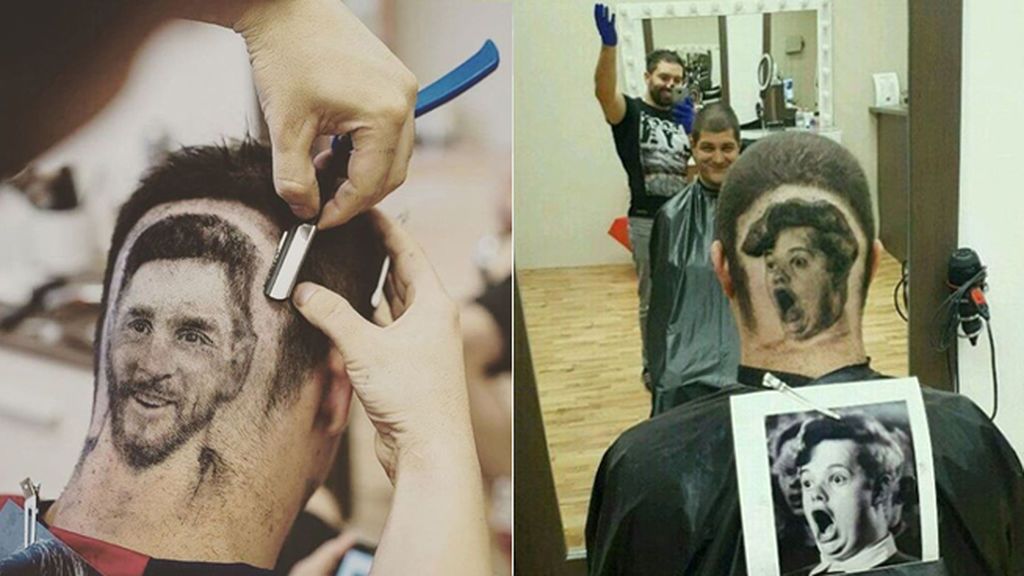 La magia de un peluquero capaz de ‘tatuar’ cualquier famoso en tu cabeza con un corte de pelo
