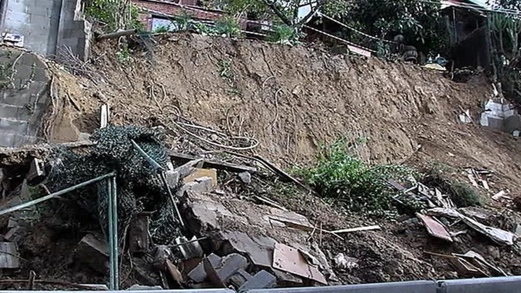 Las lluvias provocan derrumbes y grandes destrozos en Cataluña