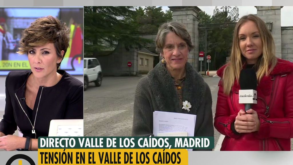 Pilar Gutiérrez celebra el 20N en el Valle de los Caídos: "Somos muchísimos hoy"