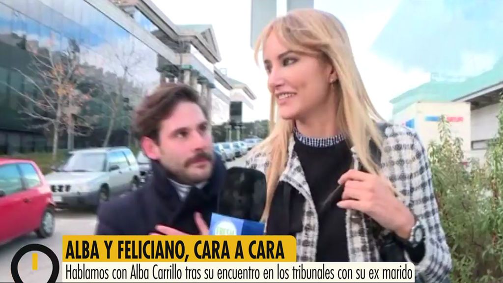 Alba Carrillo sale “contenta” de su juicio con Feliciano López