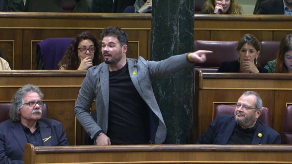 Rufián expulsado del Congreso tras una bronca con Borrell