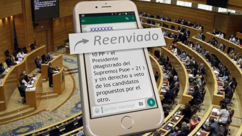 Cosidó asume la autoría del mensaje pero los senadores confirman que lo que recibieron fue un "reenviado"