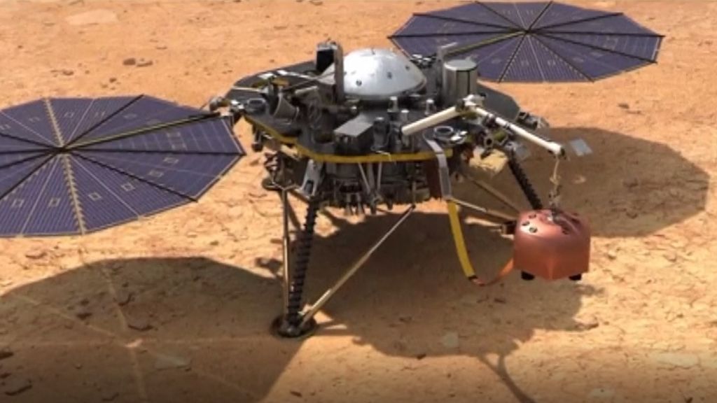 Así es InSight, la nave que aterriza hoy en Marte