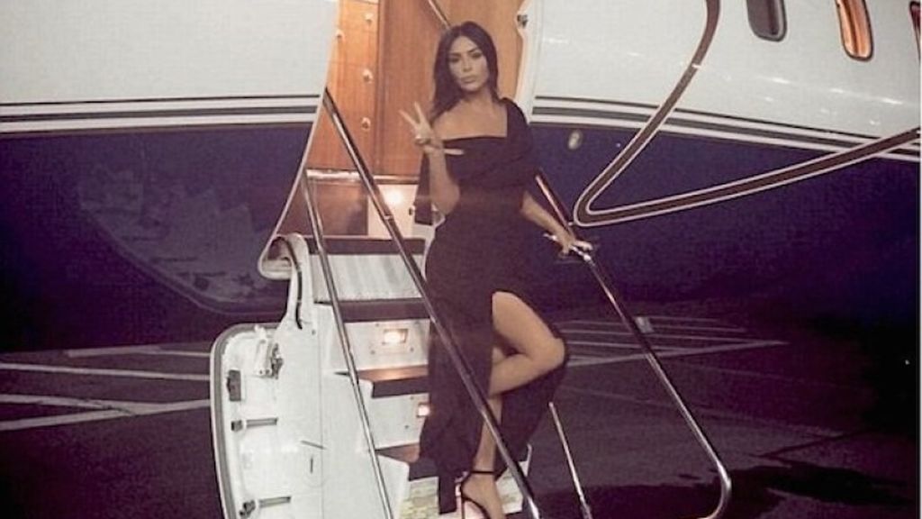 Así es el avión privado de 90 millones de euros de Kim Kardashian