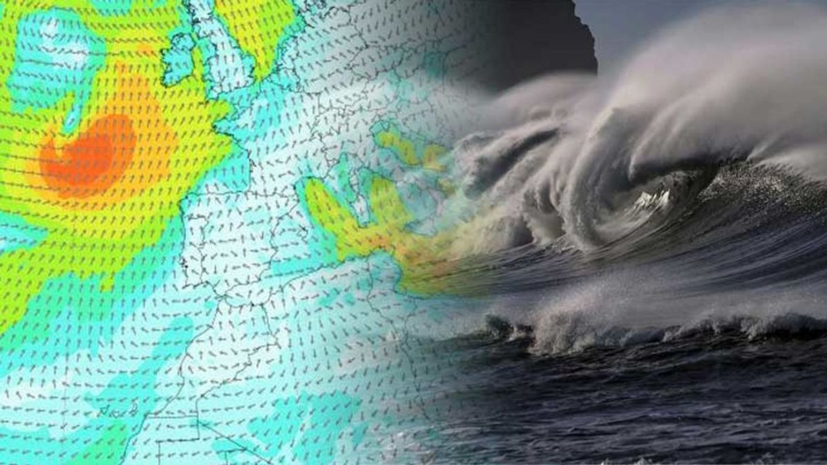 Avisos por viento y olas de 12 metros en el norte: