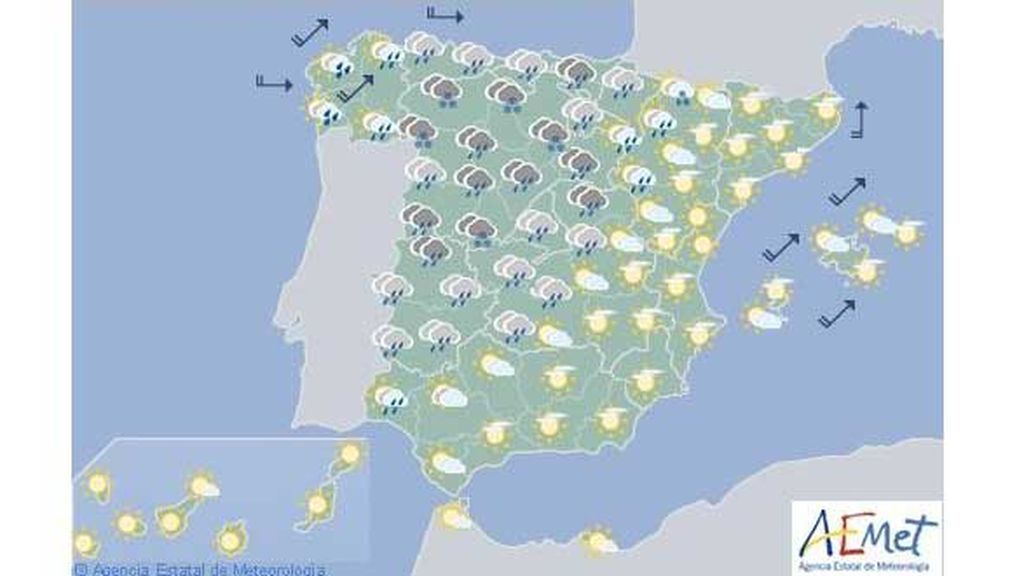 lluvias jueves