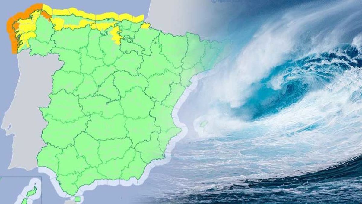 Viento de 100km/h y olas de hasta 7 metros: la borrasca Diana deja avisos en el norte
