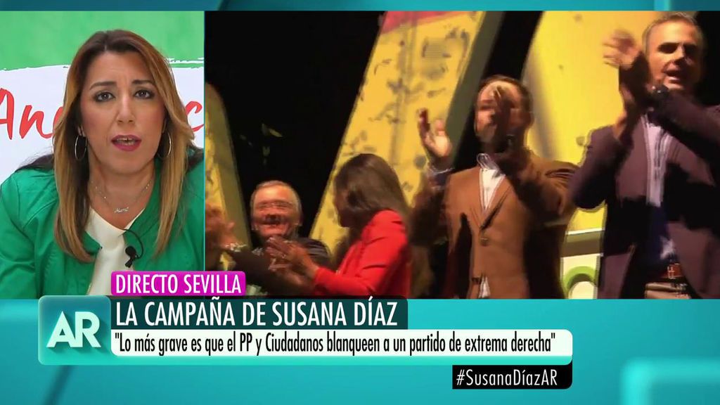 Susana Díaz, de Vox: "Me preocupa que PP y Ciudadanos blanqueen a un partido de extrema derecha"