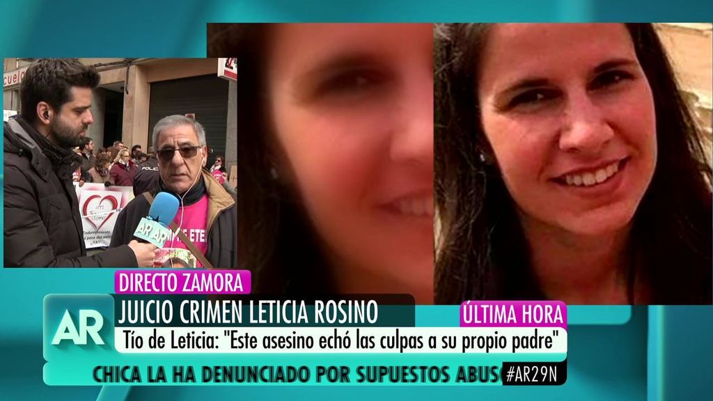 Tío de Leticia Rosino: "No se puede juzgar a un asesino como si fuera menor"