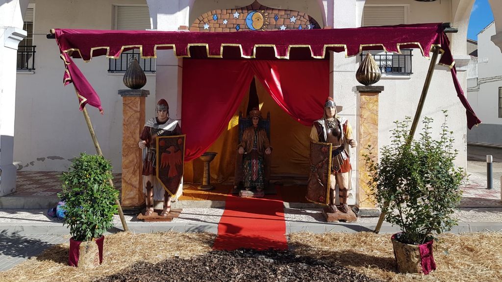 Rey Herodes en el portal de Belén de Villar de Rena (Badajoz)