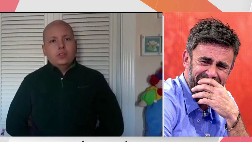 Un chico enfermo de leucemia emociona a Alonso Caparrós: "Gracias por quedarte conmigo en el hospital"
