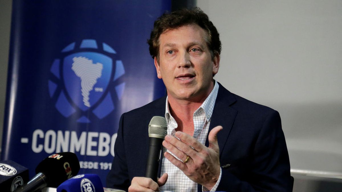 Alejandro Domínguez, presidente de la CONMEBOL: "El partido se va a hacer en Madrid, es irreversible" Alejandro Domínguez, presidente de la CONMEBOL: "El partido se va a hacer en Madrid, es irreversible"