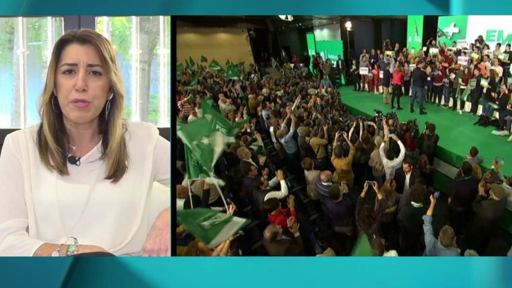Susana Díaz: "Ganamos las elecciones pero fue una noche muy triste"